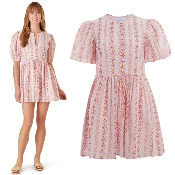 LIVRO LONDON MINI DRESS - SOMERSET PINK Size Medium - Picture 1 of 7